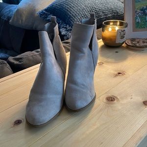 Women’s suede booties from Express size 7